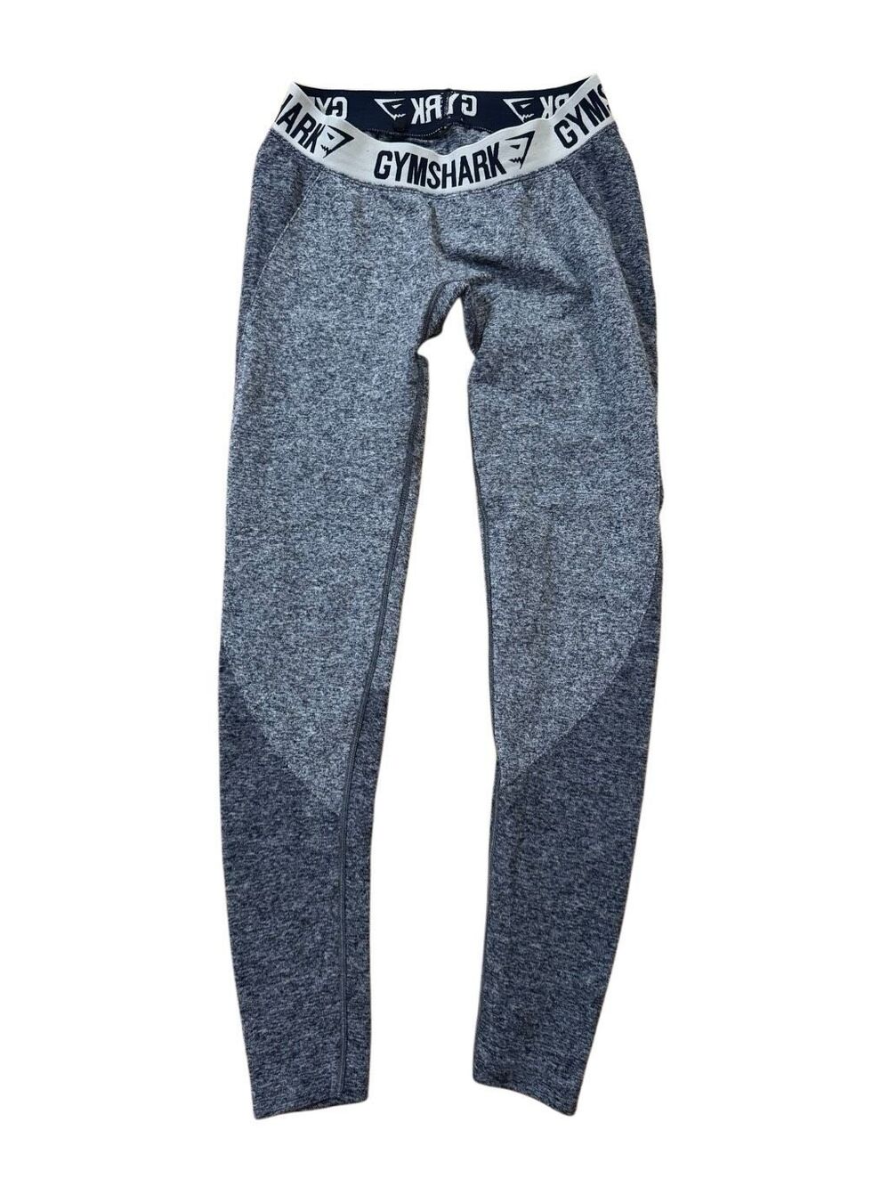 Gymshark Dry Moisture Management Leggings Heathered Navy Gray Size Medium